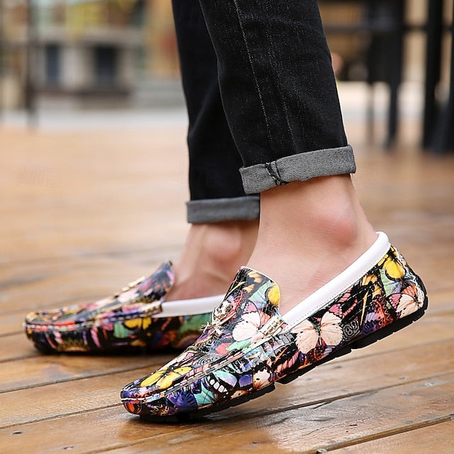 Boots Fleece Slip-Ons Winter Loafers PU lined Men's