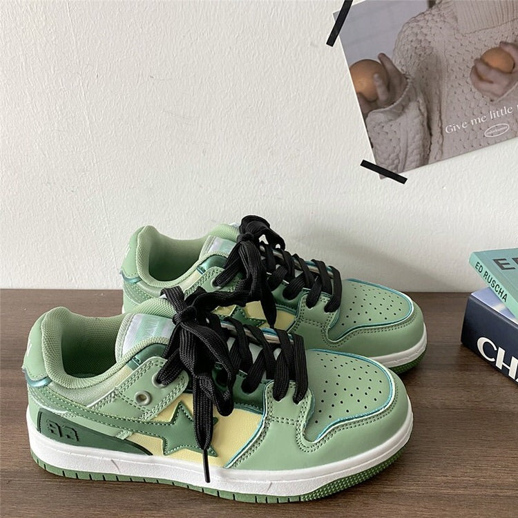 Light Green Star Sneakers MK19826