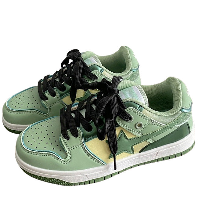 Light Green Star Sneakers MK19826