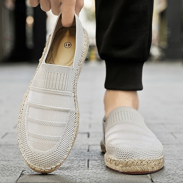 Woven Beige Vacation with Design Espadrilles Men's –