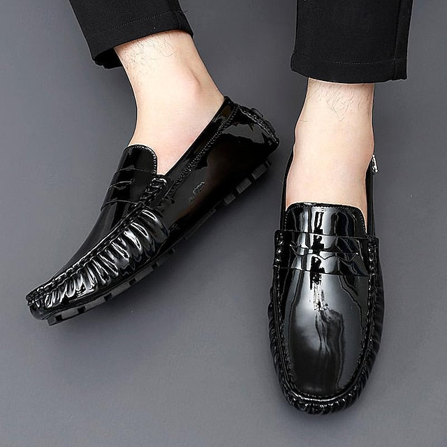 Penny Leather PU Slip-Ons Loafers Driving Men's