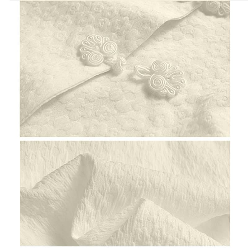 Vintage Buckle T-Shirt Floral Print Stitching Split Skirt