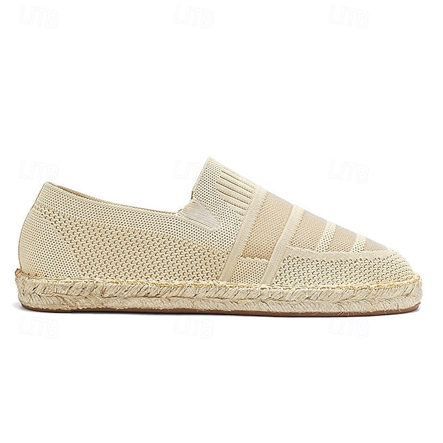 Woven Beige Vacation with Design Espadrilles Men's –