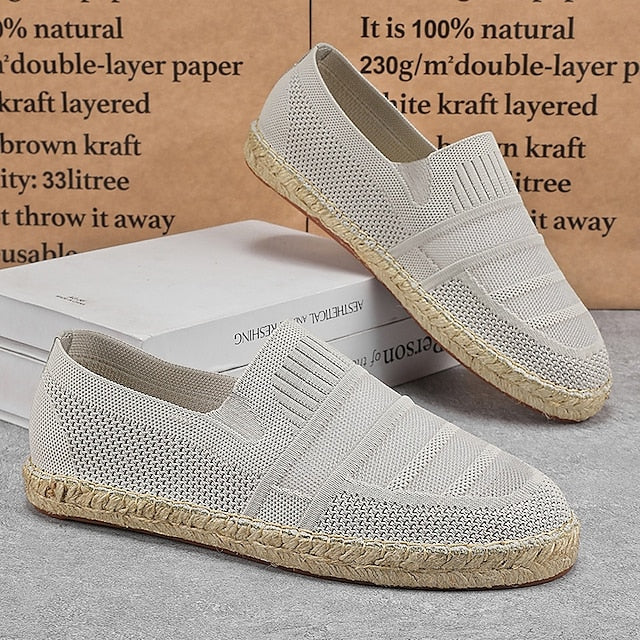 Woven Beige Vacation with Design Espadrilles Men's –
