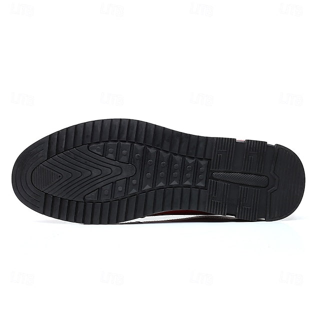 Men's Stylish Lace-Up Quilted Faux Blue Sneakers - Leather