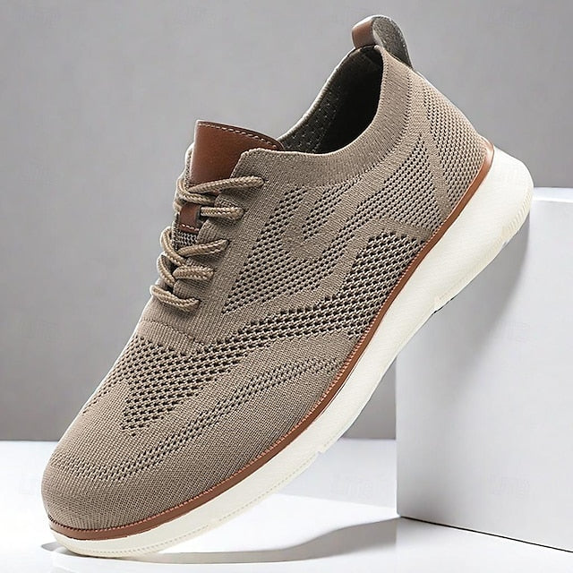 Men's Walking Casual Knit Lightweight Sneakers - Breathable