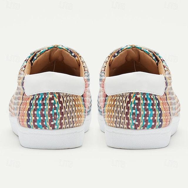 Men's Trendy – Woven Nylon Knit Sneakers Multicolor