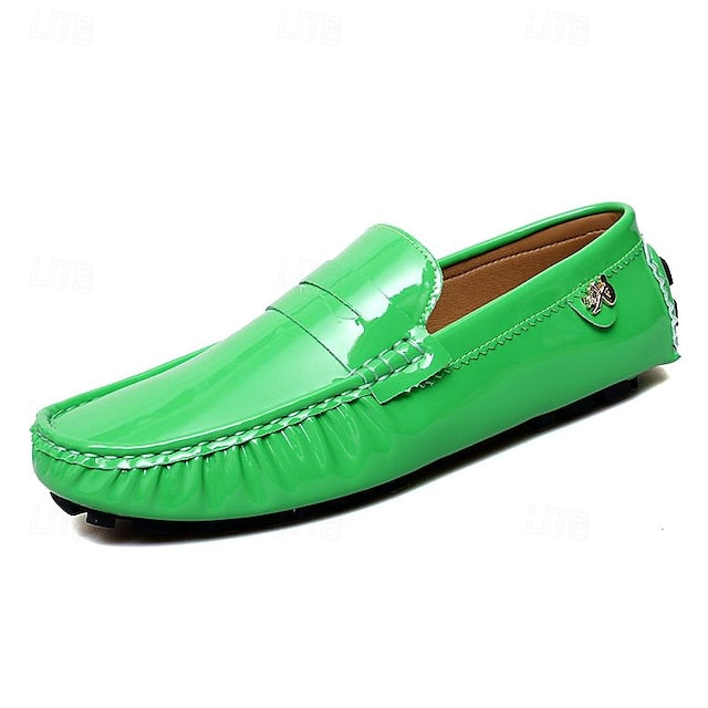 Penny Leather PU Slip-Ons Loafers Driving Men's