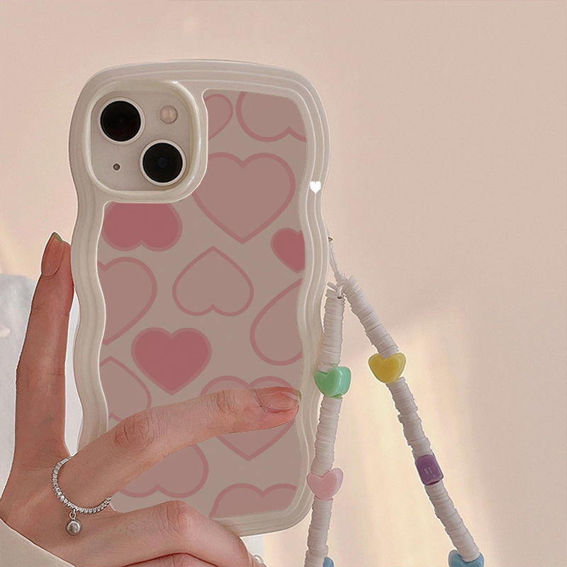 Pink Heart Bracelet Phone Case Susan