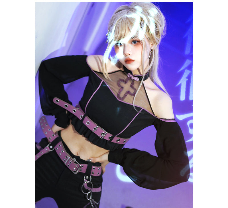 Kawaii Harajuku Black Pink Outfits ON812 ONI