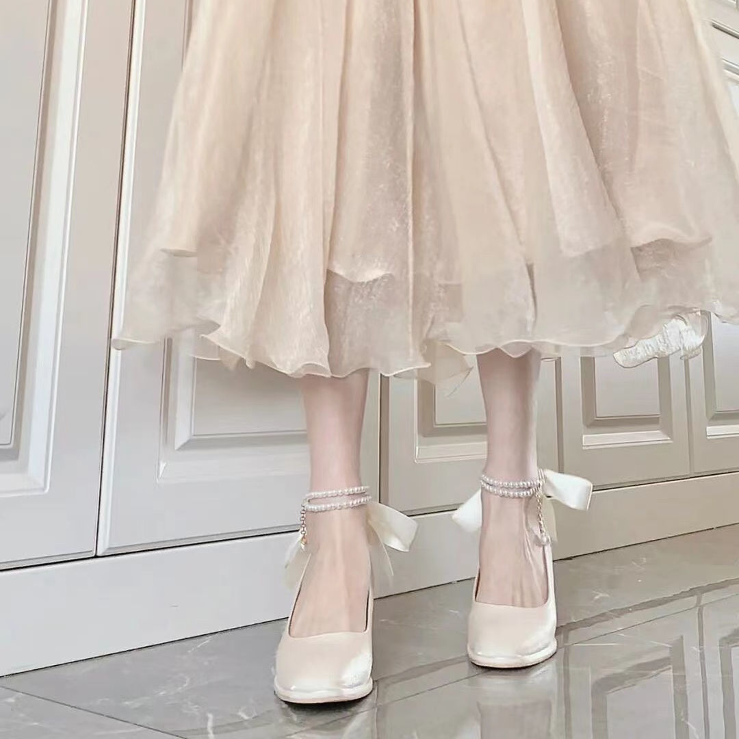 Dance On The Bow Mary Jane Shoes - Lovesickdoe Lovesickdoe