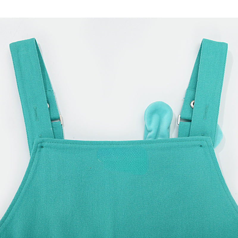 Kawaii Teal Bunny Overalls ON638 KawaiiMoriStore