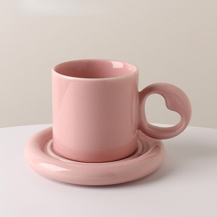 Heart-shaped Cup and Plate - Heartzcore Heartzcore