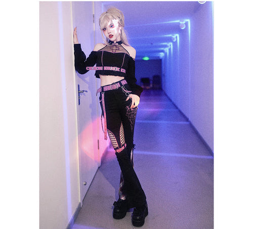 Kawaii Harajuku Black Pink Outfits ON812 ONI