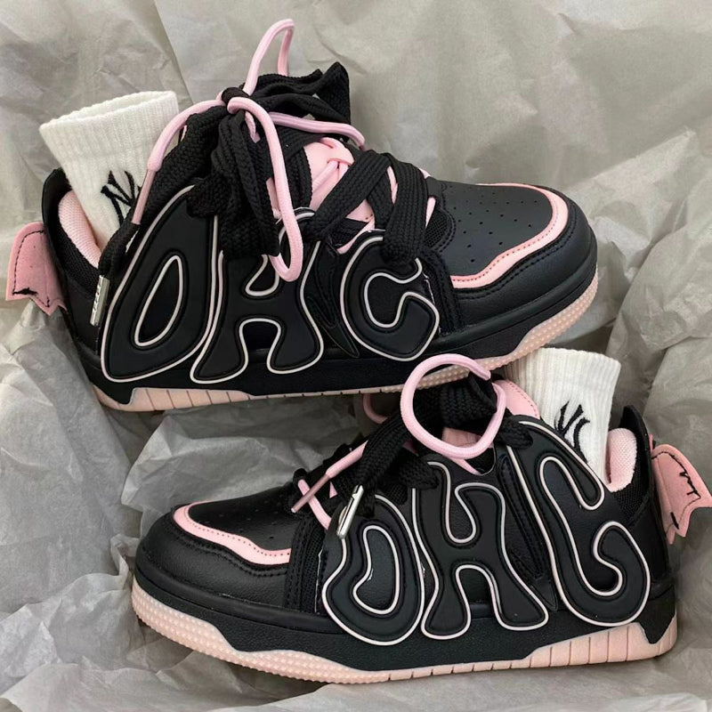 Little Devil Wings Bat Sneakers - Heartzcore MK Kawaii Store