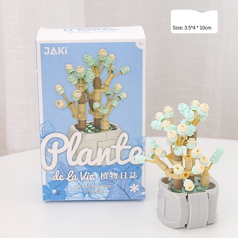 DIY Potted Plants Flowers Blocks Susan