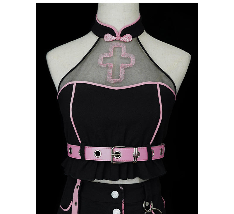 Kawaii Harajuku Black Pink Outfits ON812 ONI