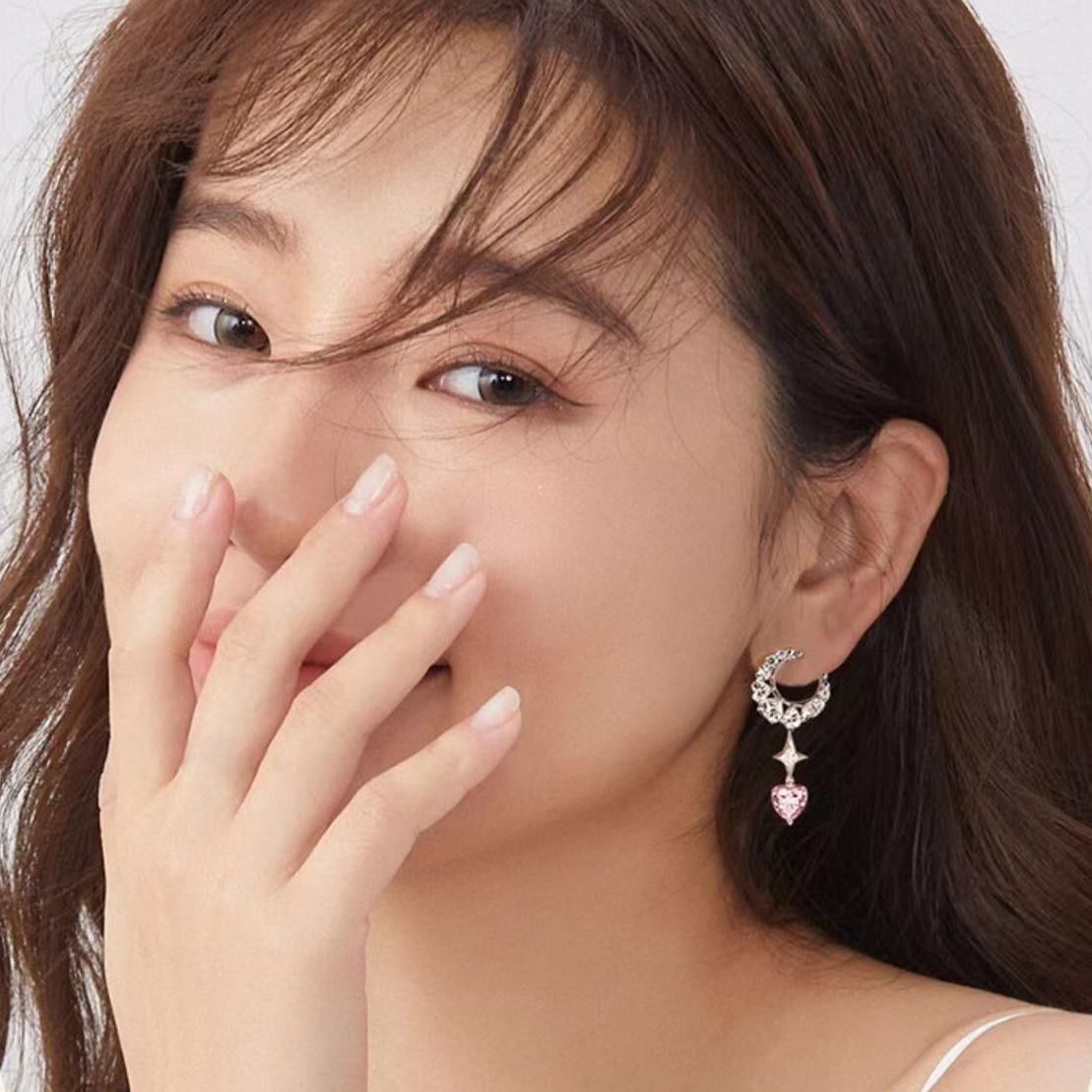 U Are My Moon and Heart Earring MK18736 Susan