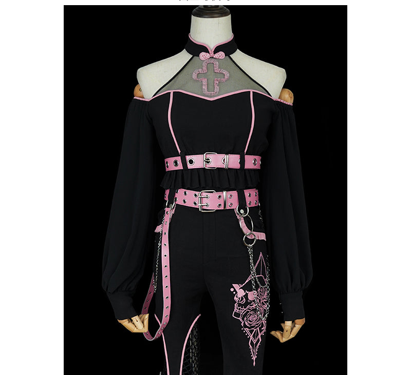 Kawaii Harajuku Black Pink Outfits ON812 ONI