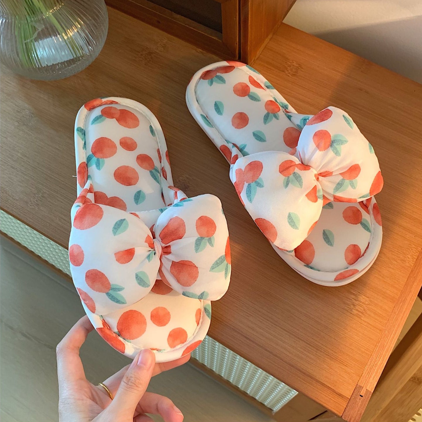 Cute Bow Soft Bottom Slippers Susan