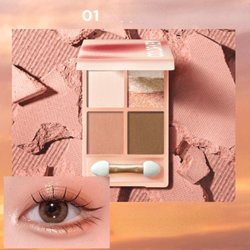 Cherry Blossom Sunset Earth Tone Color Eye Shadow - Kimi MK Kawaii Store