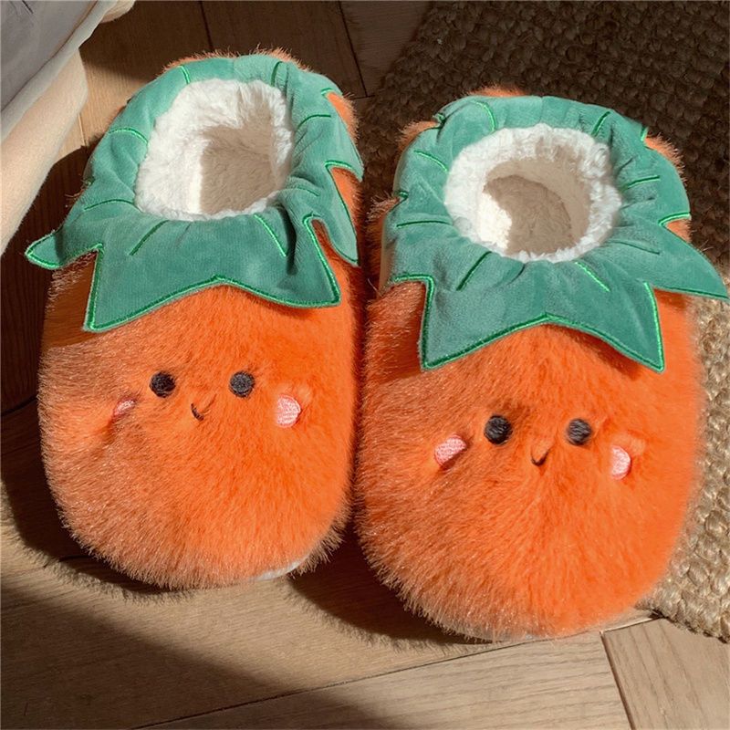 Warm Plush Vegetable Slippers Susan
