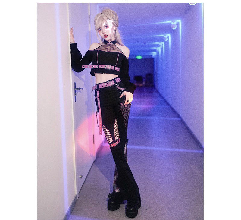 Kawaii Harajuku Black Pink Outfits ON812 ONI