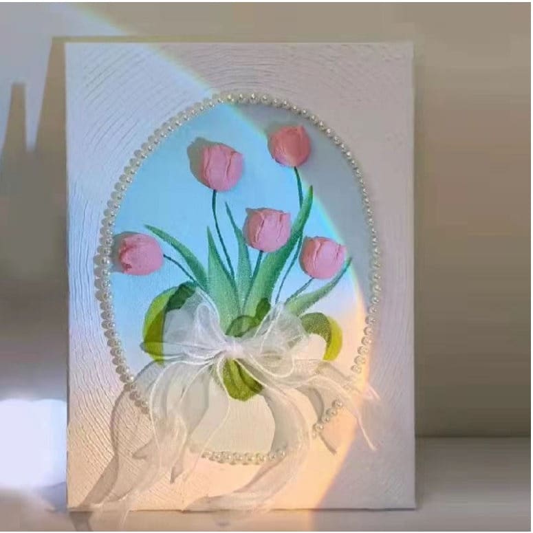 3D DIY Tulip Pearl Painting Decoration KawaiiMoriStore