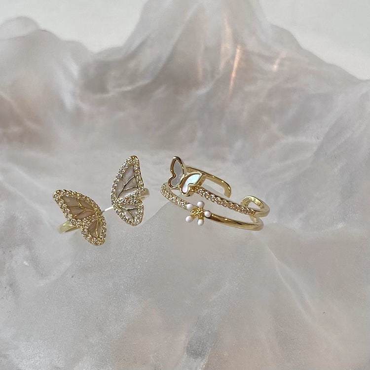 Diamond Butterfly Ring  MK19041 MK Kawaii Store