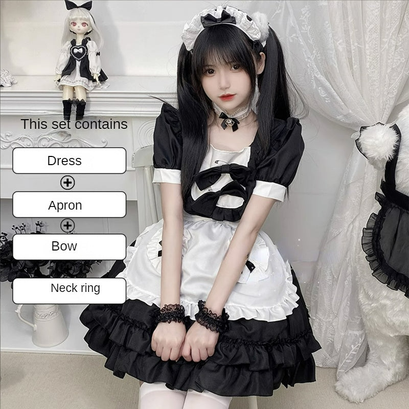 2 Colors Sweet Bows Maid Dress ON645 MK Kawaii Store