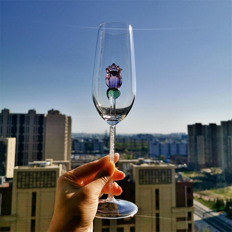 Rose Champagne Flutes - Heartzcore Heartzcore