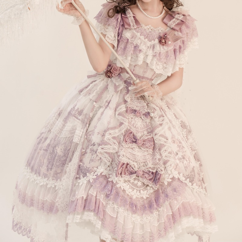 Fairyland Victorian Hime Lolita Pastel Purple Dress ON805 Cospicky