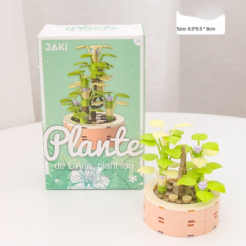 DIY Potted Plants Flowers Blocks Susan