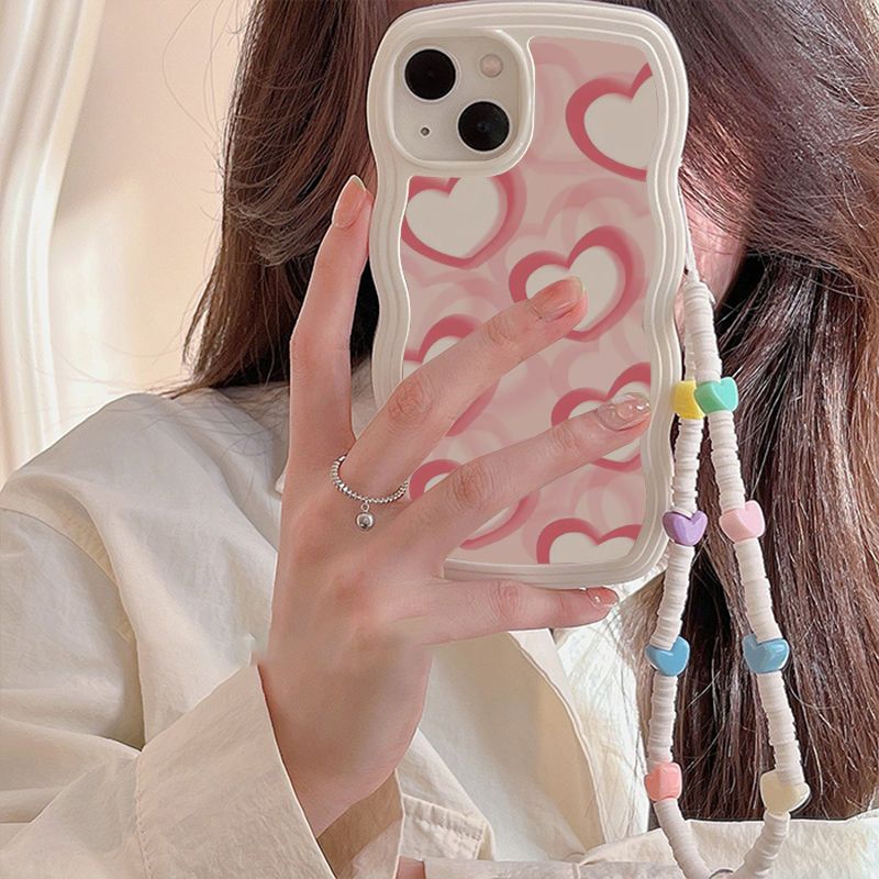Pink Heart Bracelet Phone Case Susan