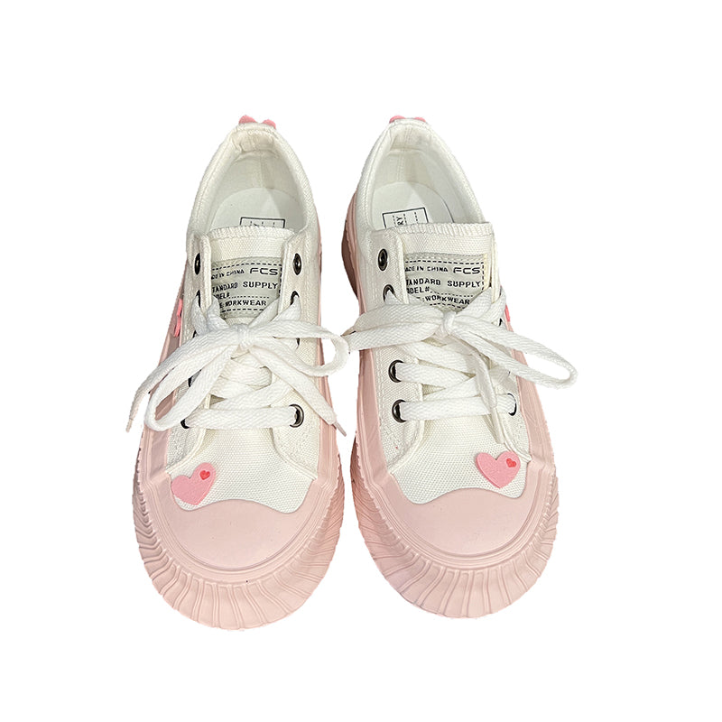 Love Cute Plush Canvas Shoes - Kimi MK Kawaii Store