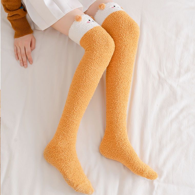 Fluffy Friends Animal Winter Long Socks MK18626 Susan
