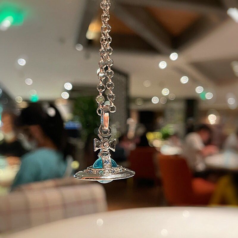 Pink Saturn Pendant Necklace - Lovesickdoe Lovesickdoe