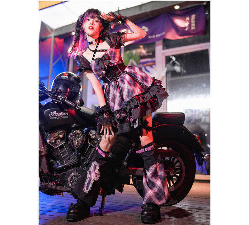 Kawaii Harajuku Black Pink Outfits ON812 ONI