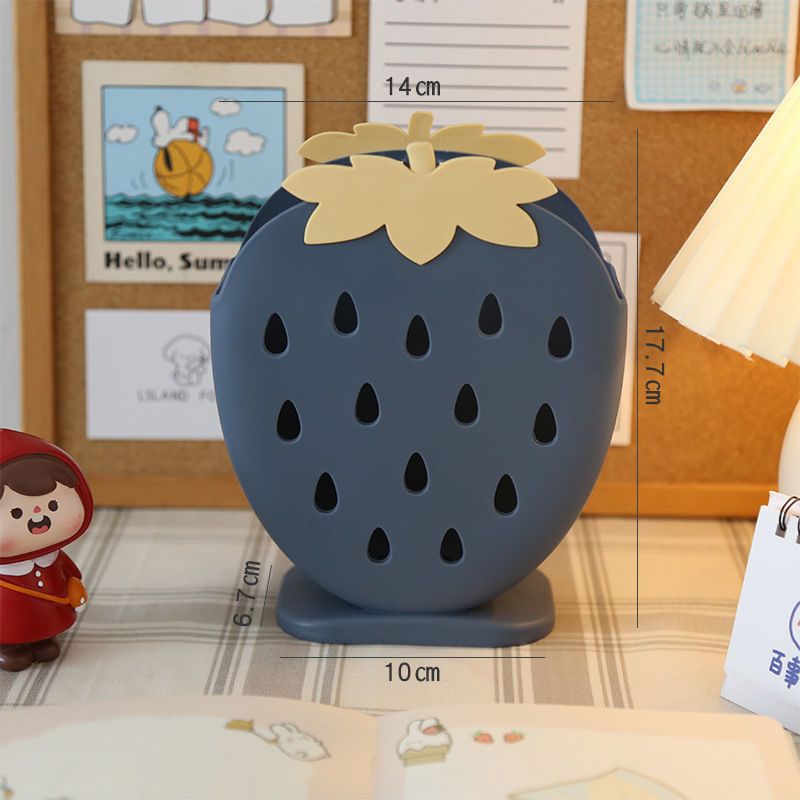 Strawberry Desktop Organizer Storage Bucket MK18667 Susan