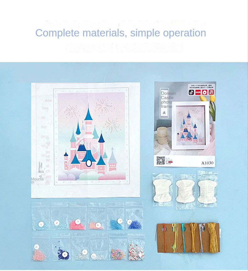 DIY castle embroidery decoration MK Kawaii Store