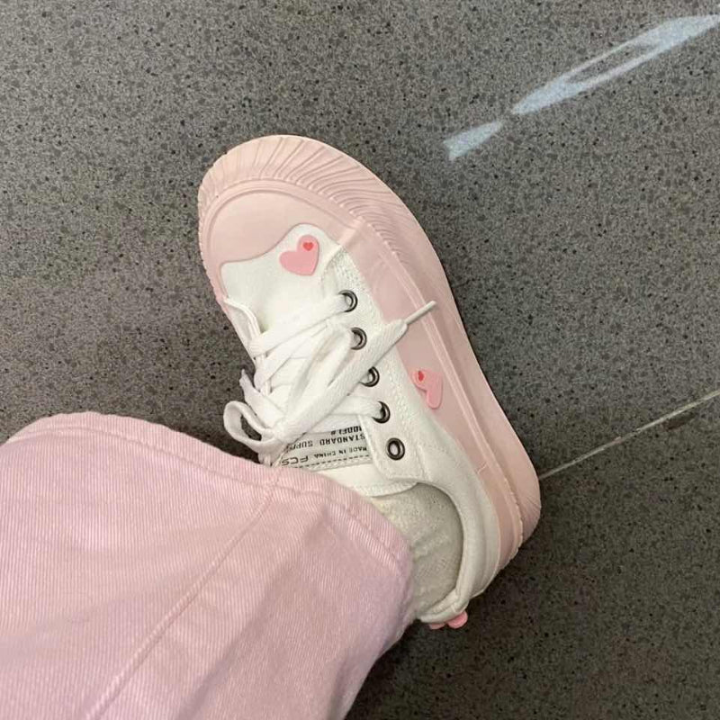 Love Cute Plush Canvas Shoes - Kimi MK Kawaii Store