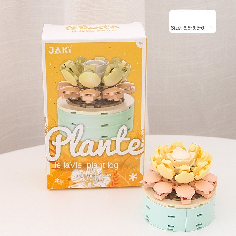 DIY Potted Plants Flowers Blocks Susan