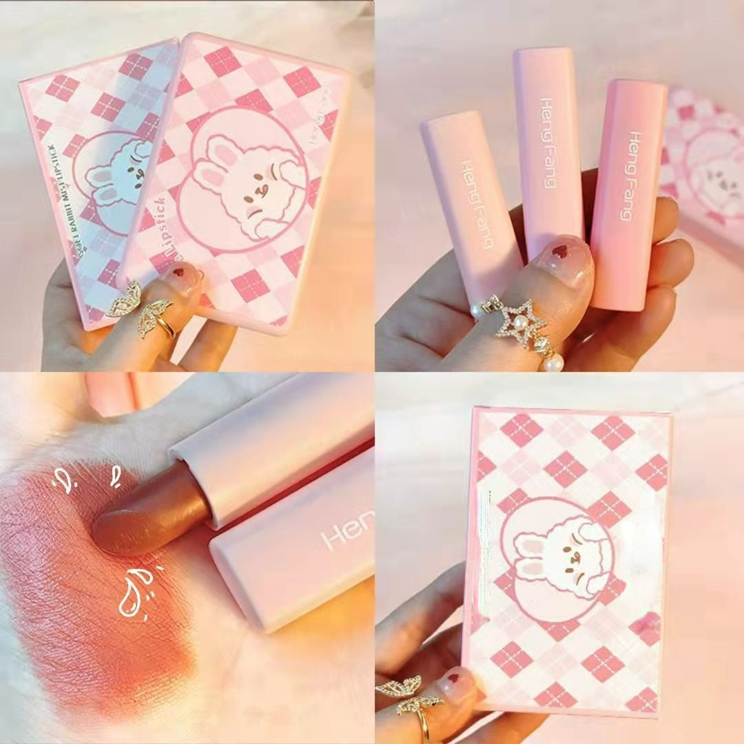 Box of 6 Mini Cute Bunny lipstick MK Kawaii Store