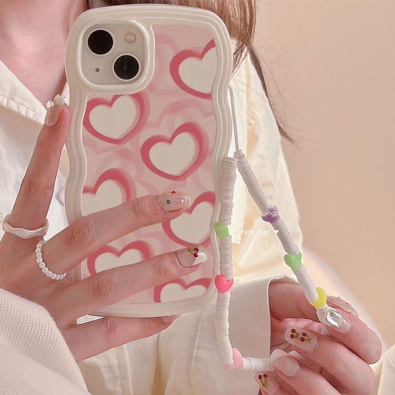 Pink Heart Bracelet Phone Case Susan