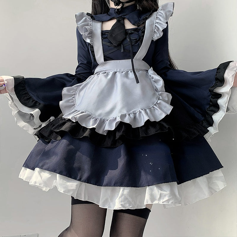 Cute Kitagawa Marin Dress-up Darling Maid Lolita Dress Cosplay ON657 MK Kawaii Store