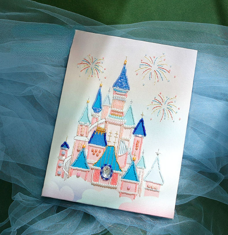 DIY castle embroidery decoration MK Kawaii Store