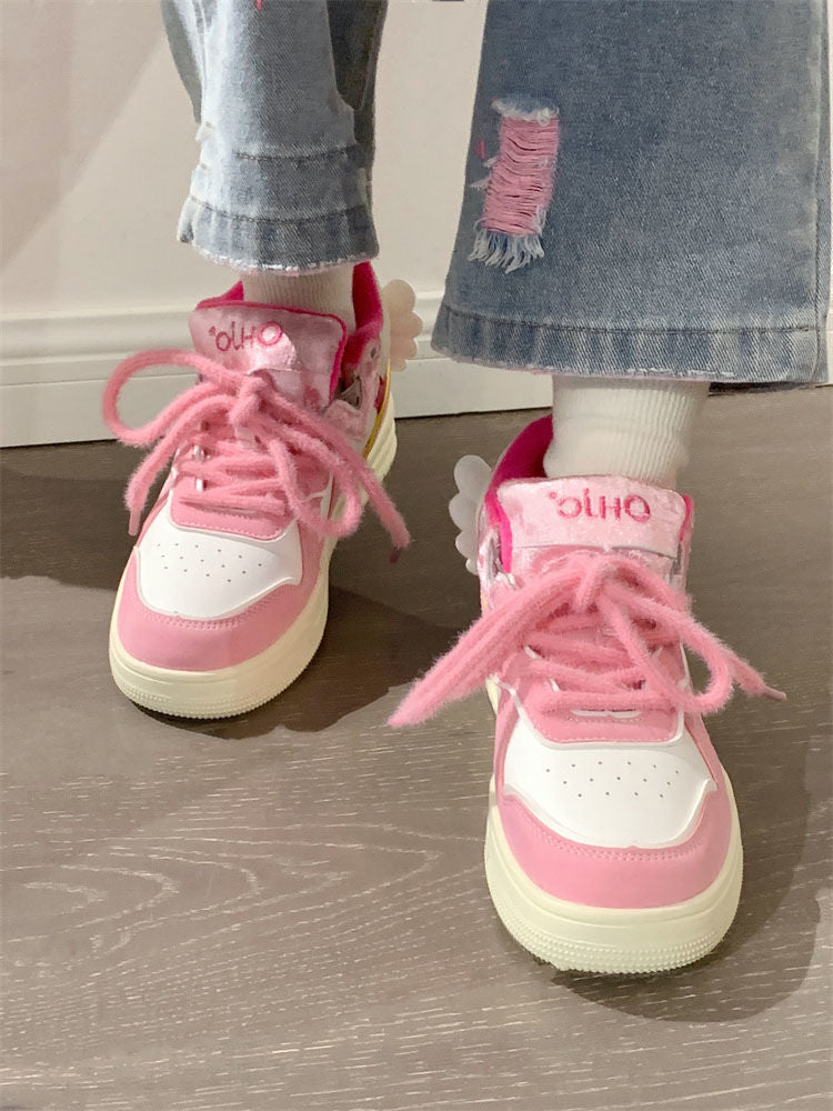 kawaii Angel Wings Sneakers Shoes - Kimi Kimi