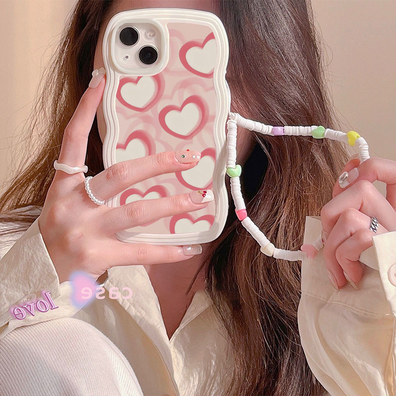 Pink Heart Bracelet Phone Case Susan