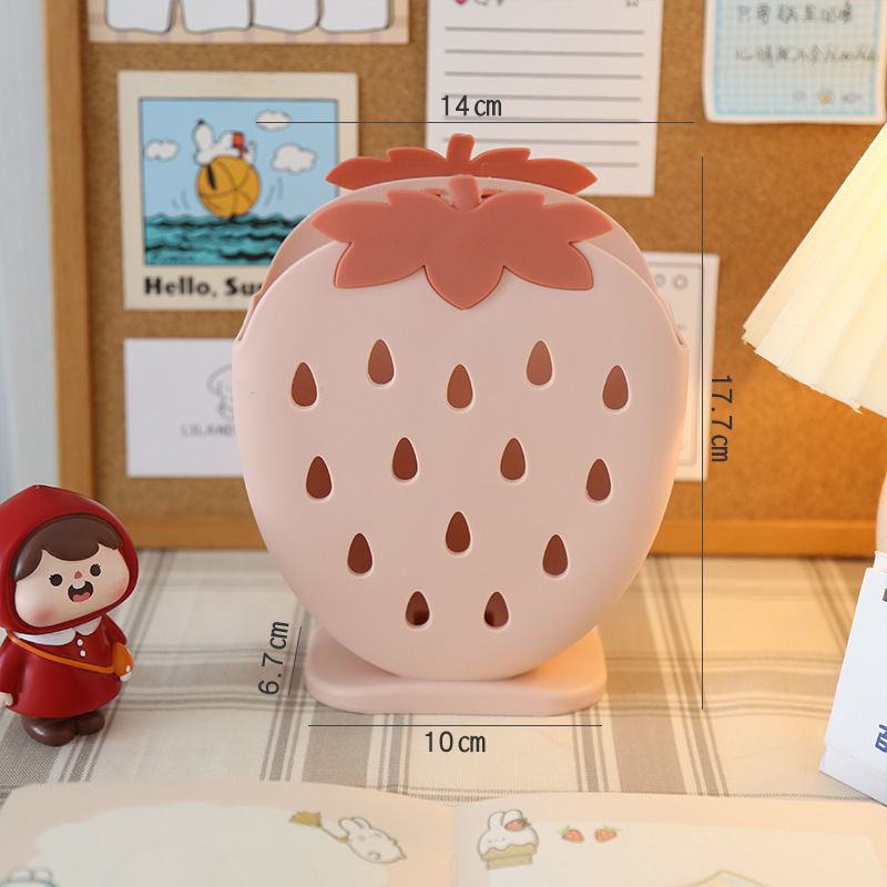Strawberry Desktop Organizer Storage Bucket MK18667 Susan
