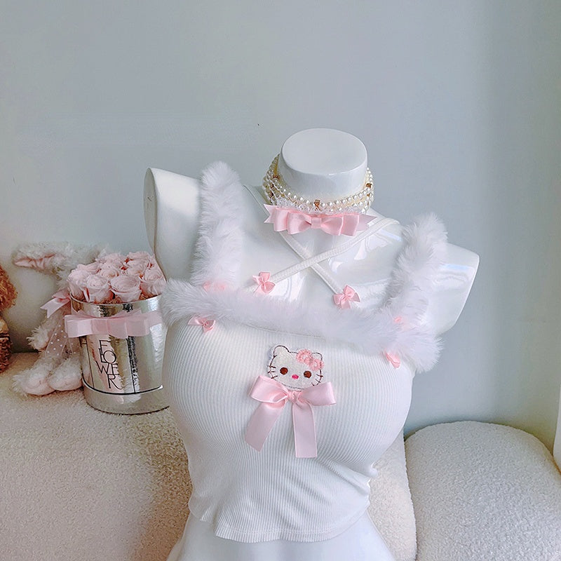 Summer Pink Bow Top Susan